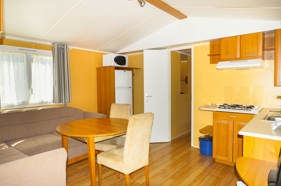 Mobilheim Argentella Aufenthalt und Küche