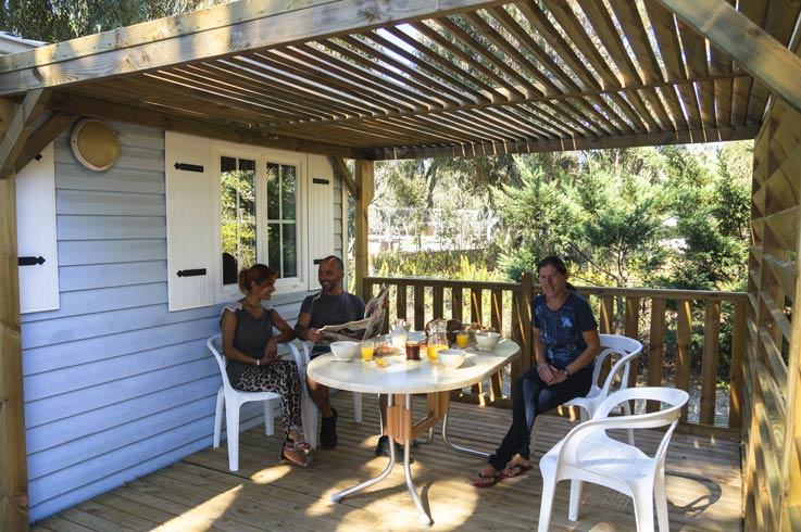 Mobilheim Arinella Campingplatz im Freien Korsika