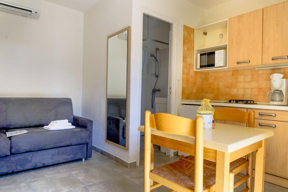 Studio Typ 1 Küche Camping Korsika