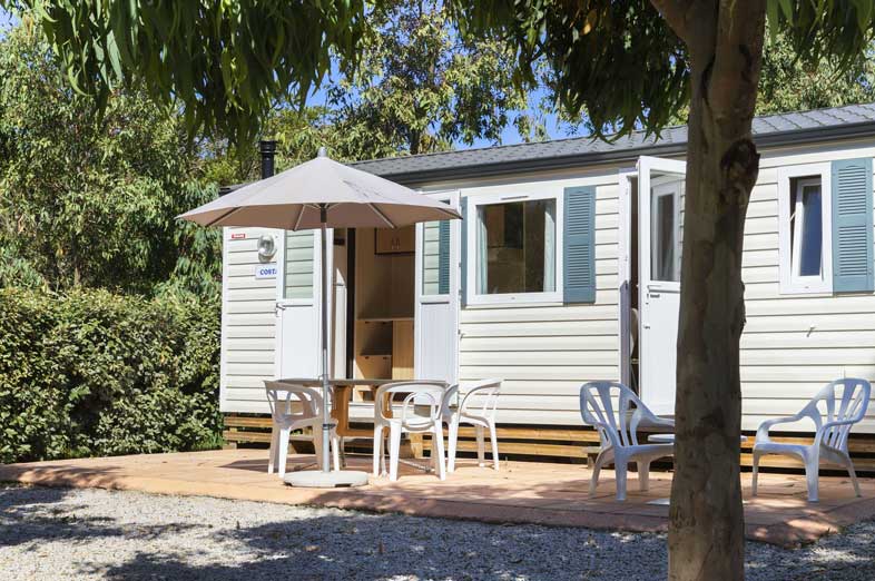 Camping Korsika Unterkunft Castor Caravan Zelt